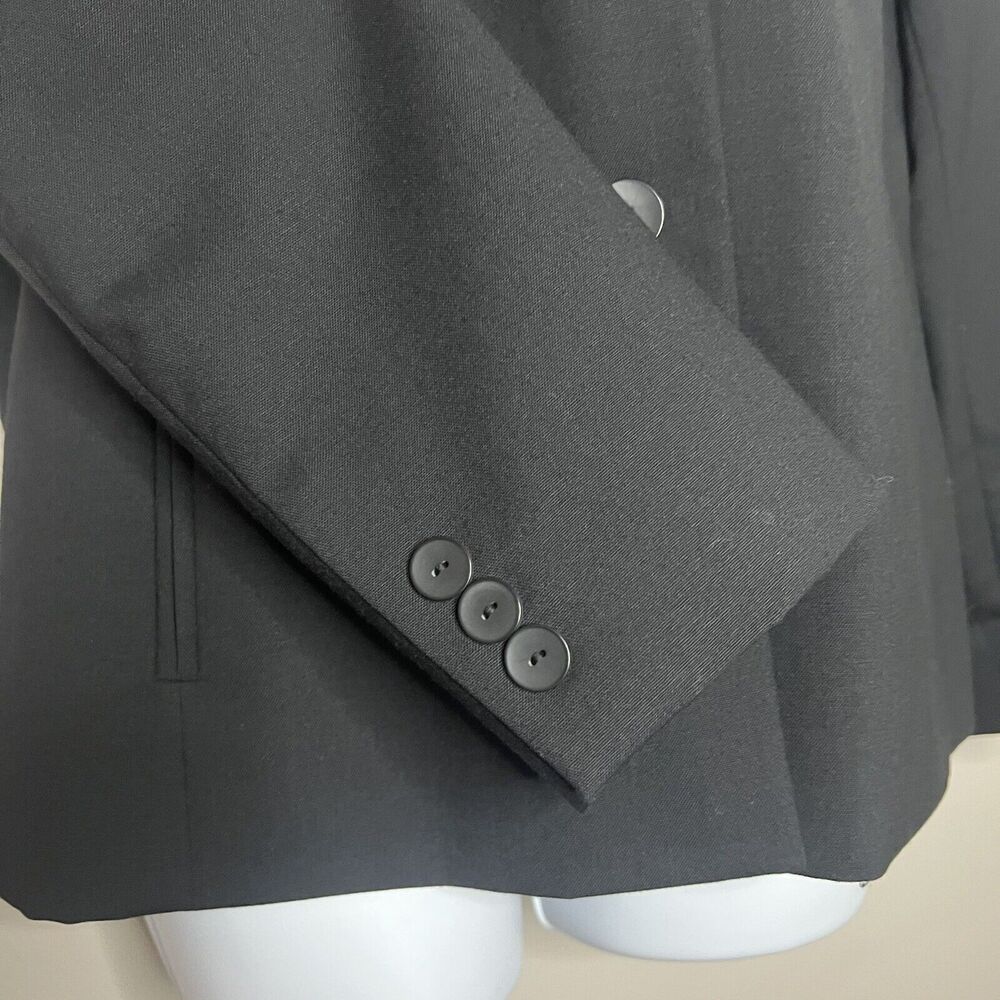 Pendleton Wool Blend Solid Black Blazer With Pock… - image 4